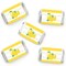 Big Dot of Happiness So Fresh - Lemon - Mini Candy Bar Wrapper Stickers - Citrus Lemonade Party Small Favors - 40 Count